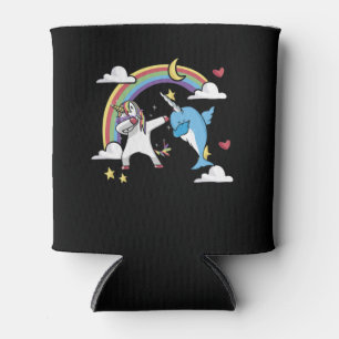 Magical Dabbing Narwhal Unicorn Can Cooler
