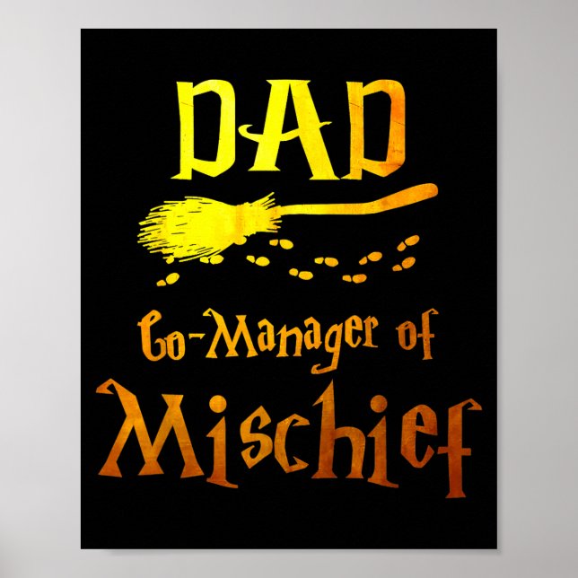 Magical Dad, Manager Of Mischief Birthday Family M Poster (Front)
