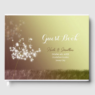 Magical Dandelion Wedding Guest Book