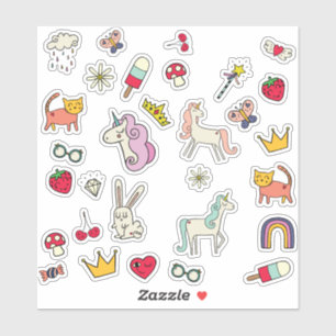 Magical day cats rabbits unicorns kids 