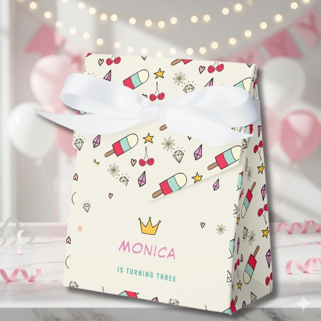 Magical day cats rabbits unicorns kids birthday favour box (Creator Uploaded)