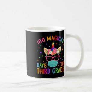 Magical Days Of Third Grade School Unicorn Mask Gi Coffee Mug