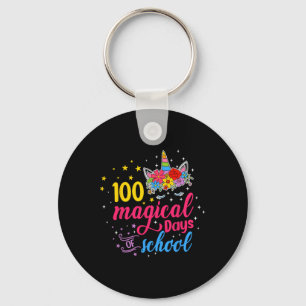 Magical Days Unicorn Kids Costume 100th Day Of Sch Key Ring