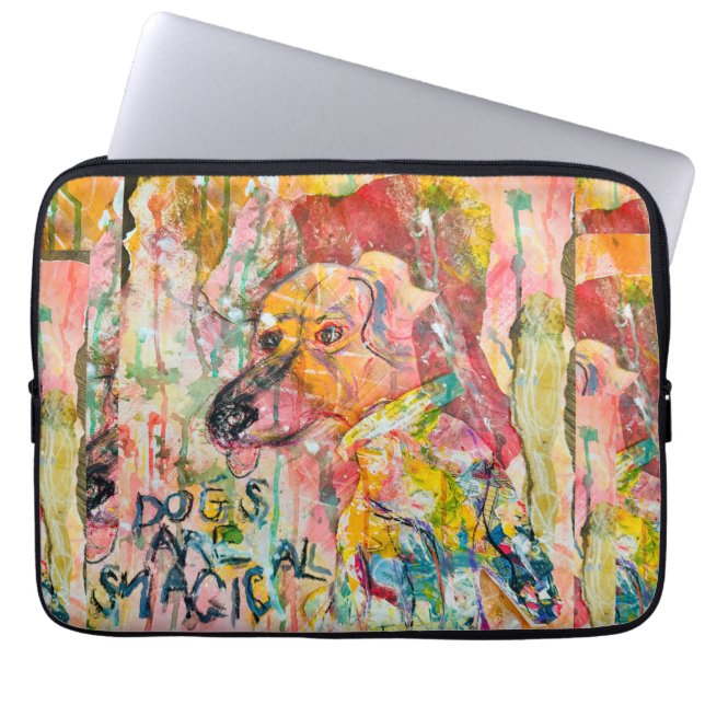Magical Dog Laptop Sleeve (Front)