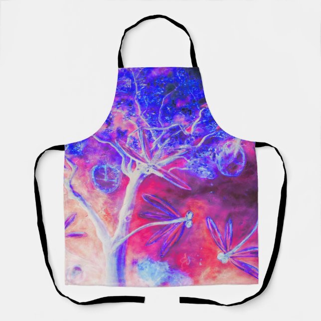 Magical Dragonfly Forest Apron (Front)