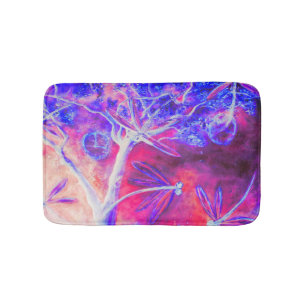 Magical Dragonfly Forest Bath Mat