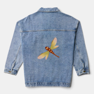 magical dragonfly made from chestnut and maple see denim jacket