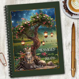 Magical Dream Cat Night Notebook