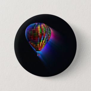 Magical Dream Flight Digital Abstract Art 6 Cm Round Badge