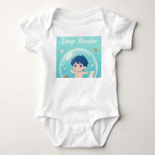 Magical Dreamer: Little Boy & Floating Books Nurse Baby Bodysuit