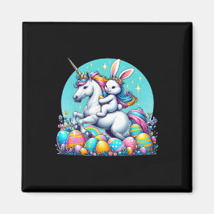 Magical Easter Bunny Unicorn Happy Easter Day For Magnet
