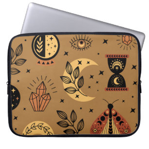 Magical Elements: Enchanting Seamless Pattern Laptop Sleeve