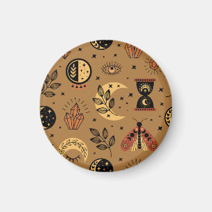 Magical Elements: Enchanting Seamless Pattern Magnet