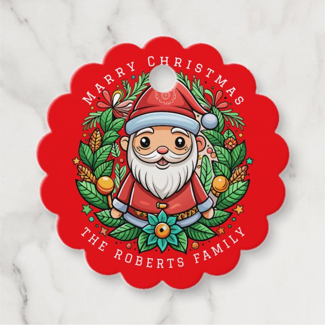 Magical Elf Christmas Party Favour Tags (Front)