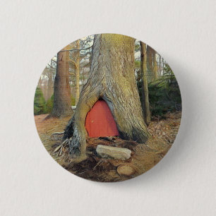 Magical Elf House 6 Cm Round Badge