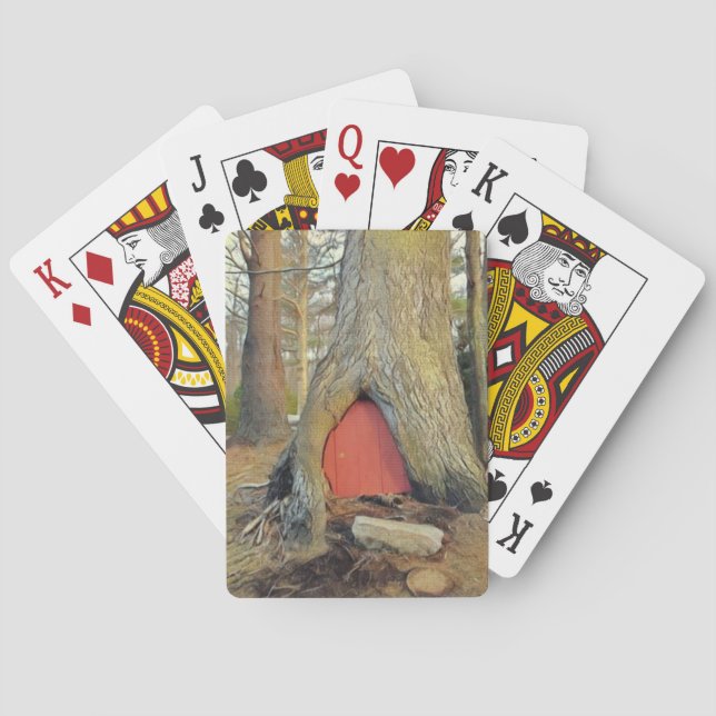 Magical Elf House Playing Cards (Back)