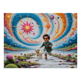 Magical Embroidered Wonderland Poster