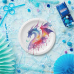 Magical Enchanted Dragon Birthday Paper Plate<br><div class="desc">Elevate your little one's birthday celebration to a magical realm with our Enchanted Dragon Birthday Paper Plates! These vibrant and sturdy plates feature enchanting dragon designs, adding a touch of whimsy to your party table. Crafted from high-quality paper, these plates are not only charming but also durable, ensuring hassle-free serving...</div>