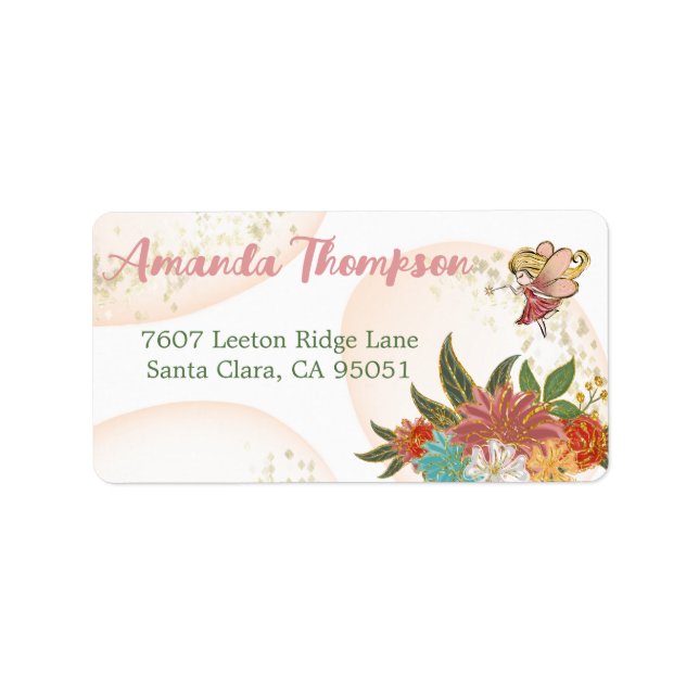 Magical Enchanted Fairy Woodland Whimsical Forest Label (Front)