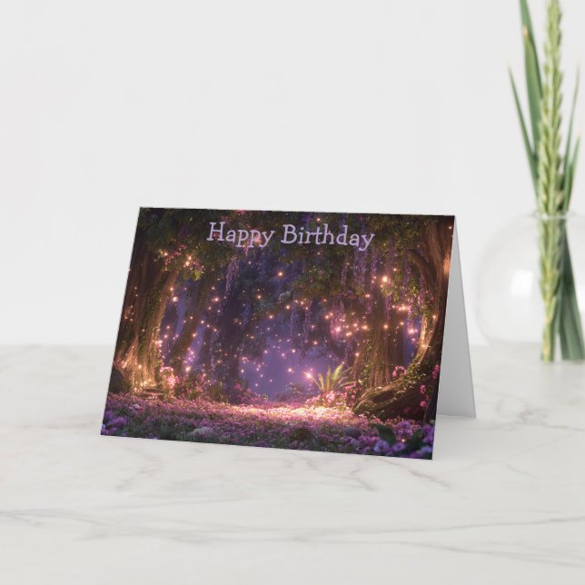 Magical Enchanted Forest Card (Front)