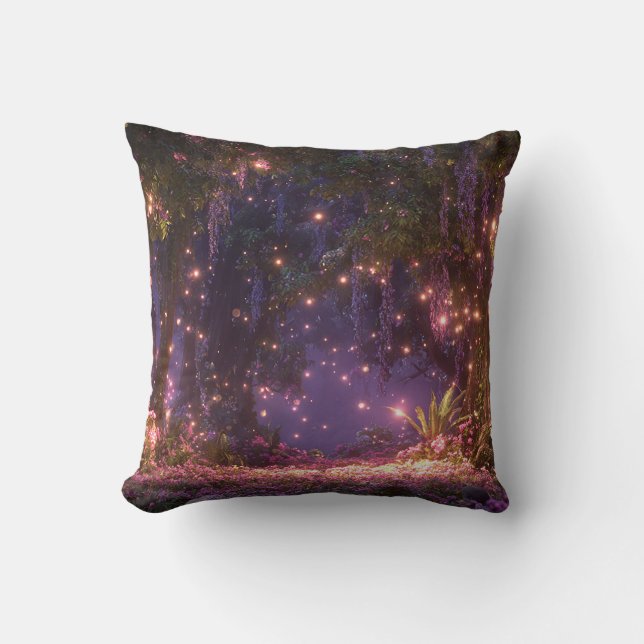 Magical Enchanted Forest Cushion (Front)
