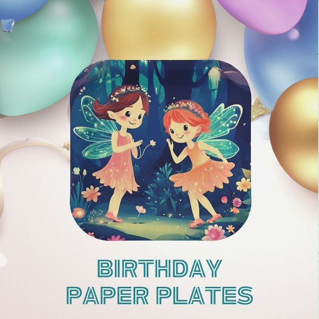 Magical Enchanted Forest Fairies Playing Paper Plate (Creator Uploaded)