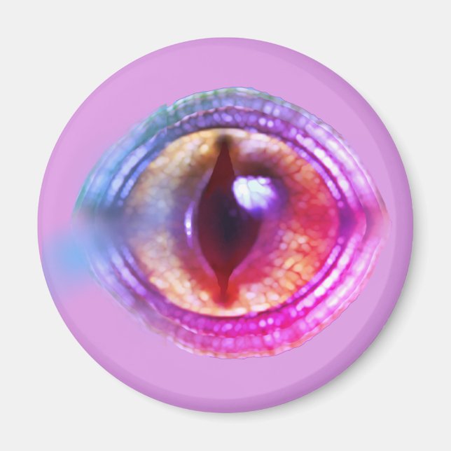Magical Enchanted Purple Fantasy Dragon's Eye Magnet (Front)