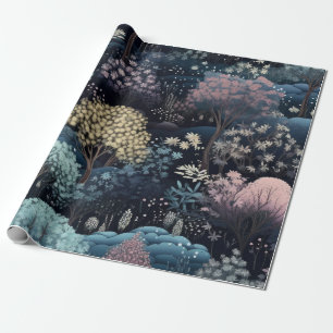 Magical Enchanted Winter Forest Christmas Wrapping Paper