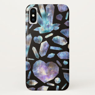 Magical Energy Crystals Rainbow Crystal Rocks iPhone X Case