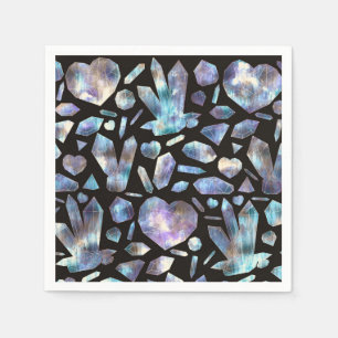 Magical Energy Crystals Rainbow Crystal Rocks Napkin