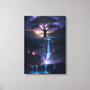 Magical environment wall art with magical colours