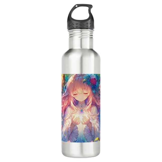 Magical Ethereal Anime Girl  710 Ml Water Bottle (Front)