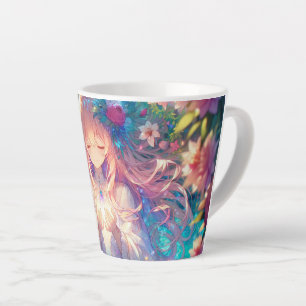 Magical Ethereal Anime Girl  Latte Mug