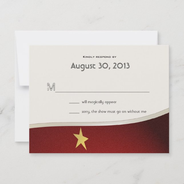 Magical Event Reply Card (Front)