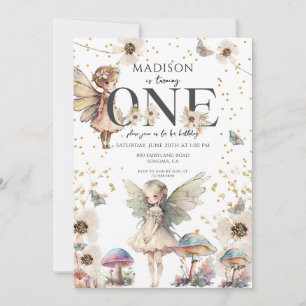 Magical Fairies 1st Birthday Invitation