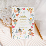 Magical Fairies Birthday Invitation<br><div class="desc">Invite guests to celebrate your child's magical birthday with this charming fairy party invitation. The design features fairies,  mushrooms,  flowers,  stars,  and soft sweet colours. Personalise with your own names & party details!</div>