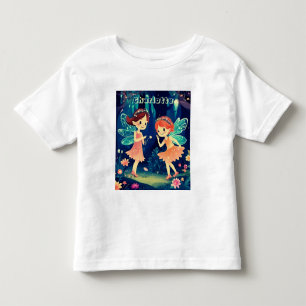 Magical Fairies Playing In The Forest Name Toddler T-Shirt