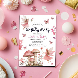 Magical Fairies Wonderland 11th Birthday Invitation