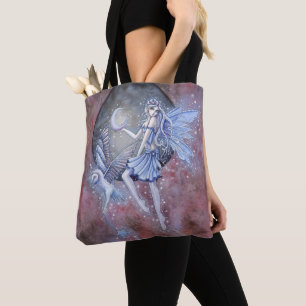 Magical Fairy and Owl Fantasy Art Tote Bag