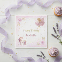 Magical Fairy And Unicorn Girls Birthday Party