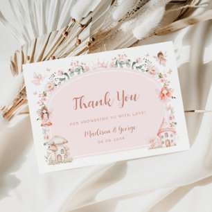 Magical Fairy Baby Shower Thank You Enclosure Card