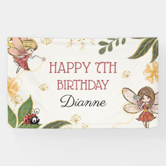 Magical Fairy Birthday Party Banner