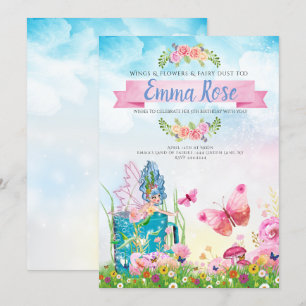 Magical Fairy Birthday Party Invitation