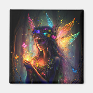 Magical Fairy Enchanted Forest Fantasy Butterflies Magnet