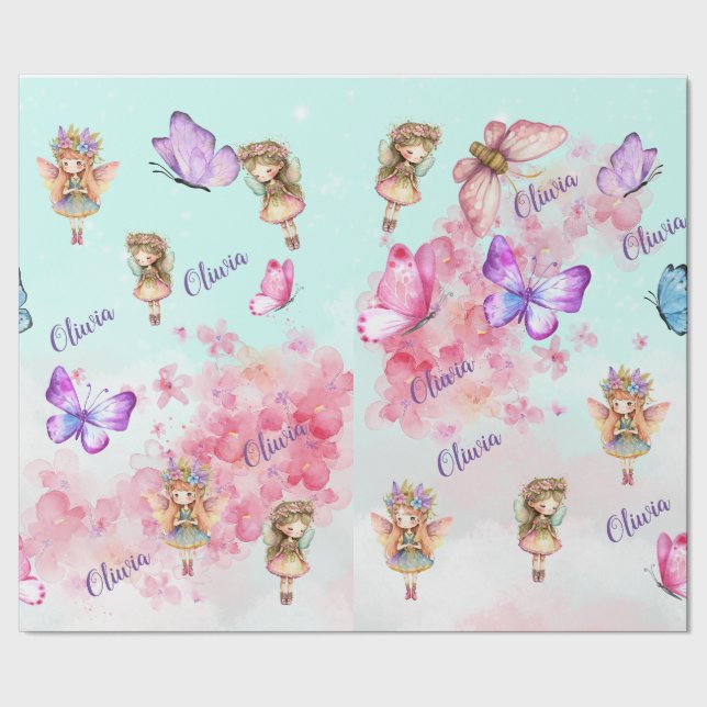 Magical Fairy Enchanted wrapping paper sheet (Seam)