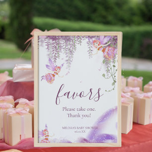 Magical Fairy Favours Sign. Please Take One Poster