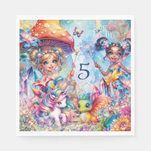 Magical Fairy Forest Party Napkin