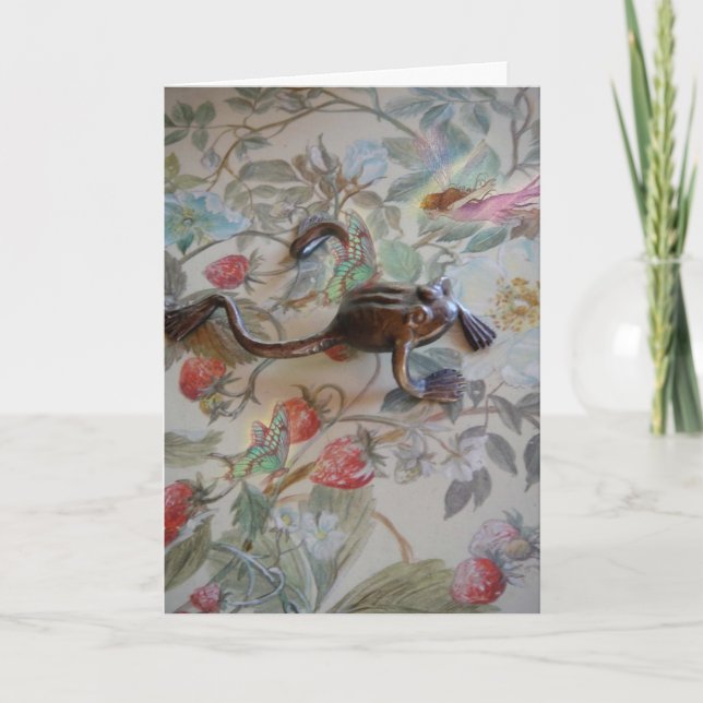 Magical Fairy & Froggy Birthday Card (Front)