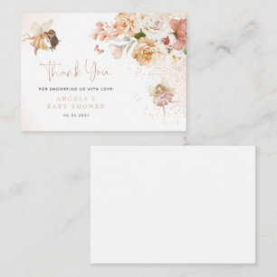 Magical Fairy Garden Baby Shower Thank You Card