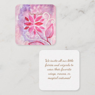 Magical Fairy Garden Birthday Dress Code Enclosure Card